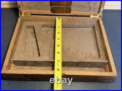 Vintage Hand Made 11.25x8.75 Wood Firearm Display Presentation Box NICE