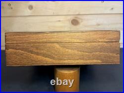 Vintage Hand Made 11.25x8.75 Wood Firearm Display Presentation Box NICE
