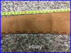 Vintage Hand Made Suede Leather Tooled Rifle Shotgun Gun/Rifle Case +Ammo Pouch