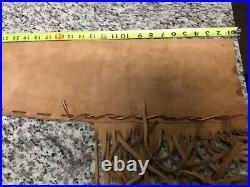 Vintage Hand Made Suede Leather Tooled Rifle Shotgun Gun/Rifle Case +Ammo Pouch