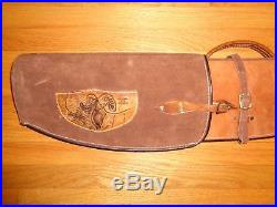 Vintage Hand Tooled Leather Long Gun Case Rifle Made in Mexico 50