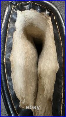 Vintage Hand Tooled Leather Rifle Case 36 Fleece Lined Suede Scabbard Deer Scene