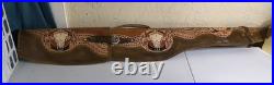 Vintage Hand Tooled Long Horn Skull Leather Rifle/ Shotgun Scabbard / Gun Case