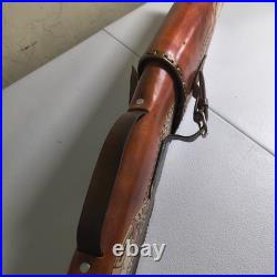 Vintage Hand Tooled Long Horn Skull Leather Rifle/ Shotgun Scabbard / Gun Case