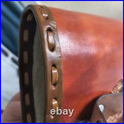 Vintage Hand Tooled Long Horn Skull Leather Rifle/ Shotgun Scabbard / Gun Case