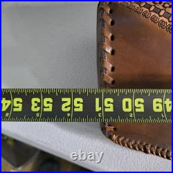 Vintage Hand Tooled Long Horn Skull Leather Rifle/ Shotgun Scabbard / Gun Case