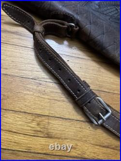 Vintage Hand Tooled Mexican Leather Rifle Scabbard Gun Case Shotgun Antique