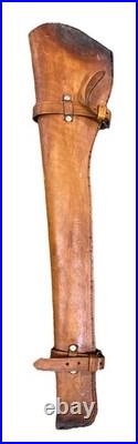 Vintage Hand Tooled Mexican Leather Rifle/ Shotgun Scabbard / Gun Case