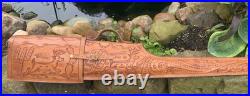 Vintage Hand Tooled Mexican Leather Rifle/ Shotgun Scabbard / Gun Case Deer