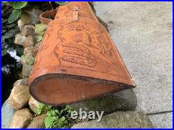 Vintage Hand Tooled Mexican Leather Rifle/ Shotgun Scabbard / Gun Case Deer