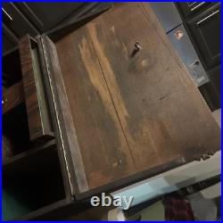 Vintage Handmade Gun/ Pistol Range Shooters Box Wood Brown