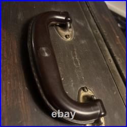 Vintage Handmade Gun/ Pistol Range Shooters Box Wood Brown