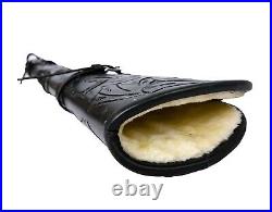 Vintage Leather Scabbard Rifle Shotgun Gun Case Tooled Handmade Rifle Slip Cover