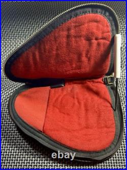 Vintage Original Black Leather Browning Pistol Case