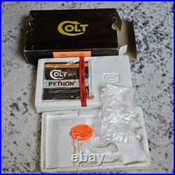 Vintage Original Colt Woodgrain Python Box, styrofoam, manual, hang tag