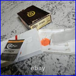 Vintage Original Colt Woodgrain Python Box, styrofoam, manual, hang tag