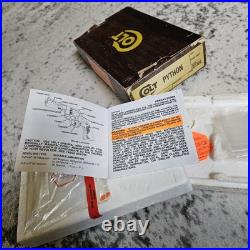 Vintage Original Colt Woodgrain Python Box, styrofoam, manual, hang tag