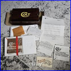 Vintage Original Colt Woodgrain Python Box, styrofoam, manual, papers, + Vintage Original Colt Woodgrain Python Box, styrofoam, manual, papers, +