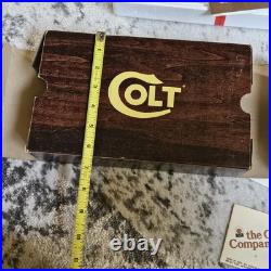 Vintage Original Colt Woodgrain Python Box, styrofoam, manual, papers, + Vintage Original Colt Woodgrain Python Box, styrofoam, manual, papers, +