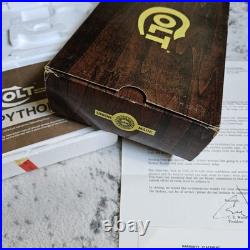 Vintage Original Colt Woodgrain Python Box, styrofoam, manual, papers, + Vintage Original Colt Woodgrain Python Box, styrofoam, manual, papers, +