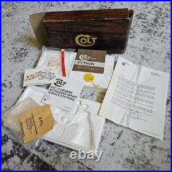 Vintage Original Colt Woodgrain Python Box, styrofoam, manual, papers, Hangtag + Vintage Original Colt Woodgrain Python Box, styrofoam, manual, papers, Hangtag +