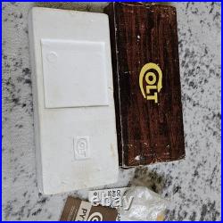 Vintage Original Colt Woodgrain Python Box, styrofoam, manual, papers, plastic