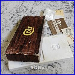 Vintage Original Colt Woodgrain Python Box, styrofoam, manual, papers, plastic