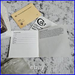 Vintage Original Colt Woodgrain Python Box, styrofoam, manual, papers, plastic