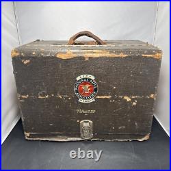 Vintage Pachmayr Super Deluxe Range Box Handgun Case Military Patches Extras