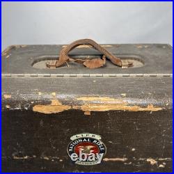 Vintage Pachmayr Super Deluxe Range Box Handgun Case Military Patches Extras