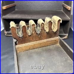 Vintage Pachmayr Super Deluxe Range Box Handgun Case Military Patches Extras