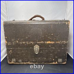 Vintage Pachmayr Super Deluxe Range Box Handgun Case Military Patches Extras