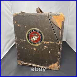 Vintage Pachmayr Super Deluxe Range Box Handgun Case Military Patches Extras
