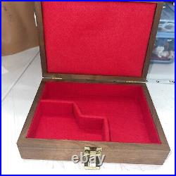Vintage Pistol Lined Presentation Display Case Colt Remington