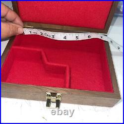 Vintage Pistol Lined Presentation Display Case Colt Remington