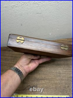 Vintage Rare Colt Wood Presentation Box for Lord & Lady Derringers witho insert
