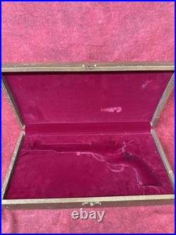 Vintage Single Action Army Presentation Case, Red Velvet Flock, Lock &Key#1
