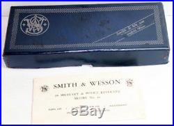 Vintage Smith & Wesson 38 Military & Police Revolver Box/Case Model 10 & Papers