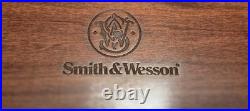 Vintage Smith & Wesson Mahogany 2 Handgun Lined Display Case USA Very Rare! Nice