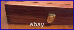 Vintage Smith & Wesson Mahogany 2 Handgun Lined Display Case USA Very Rare! Nice