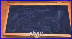 Vintage Smith & Wesson Mahogany 2 Handgun Lined Display Case USA Very Rare! Nice