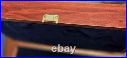Vintage Smith & Wesson Mahogany 2 Handgun Lined Display Case USA Very Rare! Nice Vintage Smith & Wesson Mahogany 2 Handgun Lined Display Case USA Very Rare! Nice