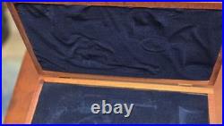 Vintage Smith & Wesson Mahogany 2 Handgun Lined Display Case USA Very Rare! Nice