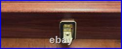 Vintage Smith & Wesson Mahogany 2 Handgun Lined Display Case USA Very Rare! Nice
