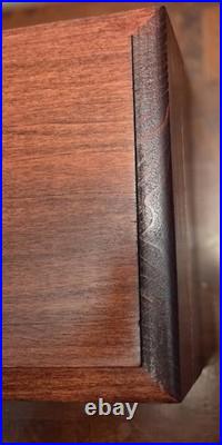 Vintage Smith & Wesson Mahogany 2 Handgun Lined Display Case USA Very Rare! Nice