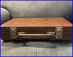 Vintage Vincenzo Bernardelli 1960-1970 Italian Leather Pistol Case 14x8.5
