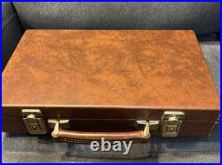 Vintage Vincenzo Bernardelli 1960-1970 Italian Leather Pistol Case 14x8.5