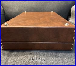 Vintage Vincenzo Bernardelli 1960-1970 Italian Leather Pistol Case 14x8.5