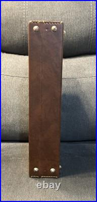 Vintage Vincenzo Bernardelli 1960-1970 Italian Leather Pistol Case 14x8.5