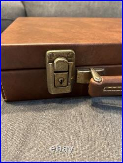 Vintage Vincenzo Bernardelli 1960-1970 Italian Leather Pistol Case 14x8.5